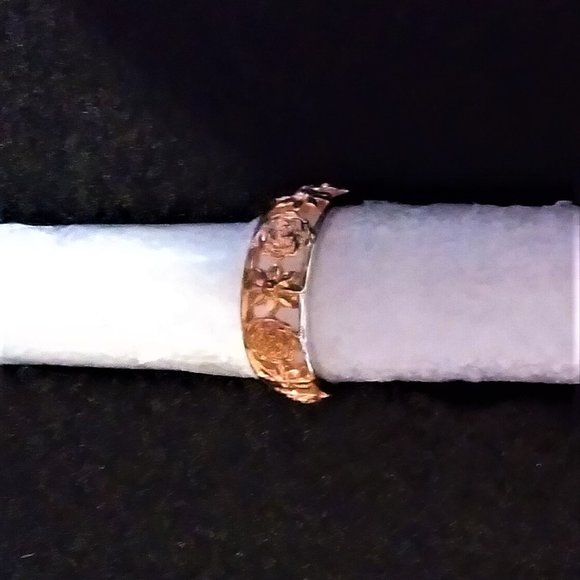 Brand New Floral 18K Rose Gold Filled** Ring - Size 7 - Picture 7 of 7